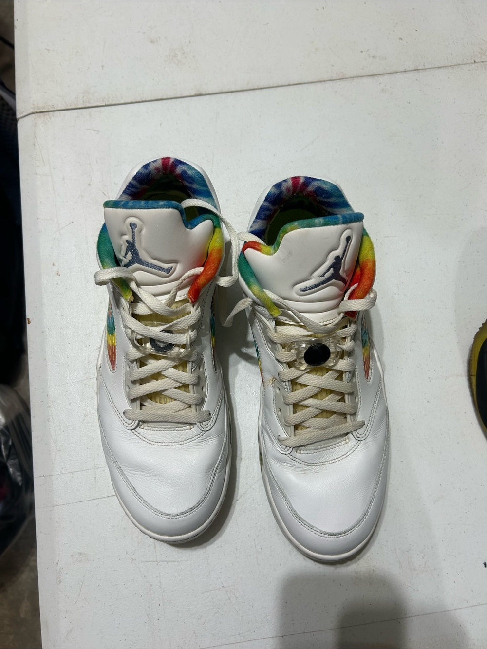 Air Jordan 5 Retro Low G Tie-Dye New Rare OG Golf Shoes Mens 12M CW4205-100 - Picture 6 of 13